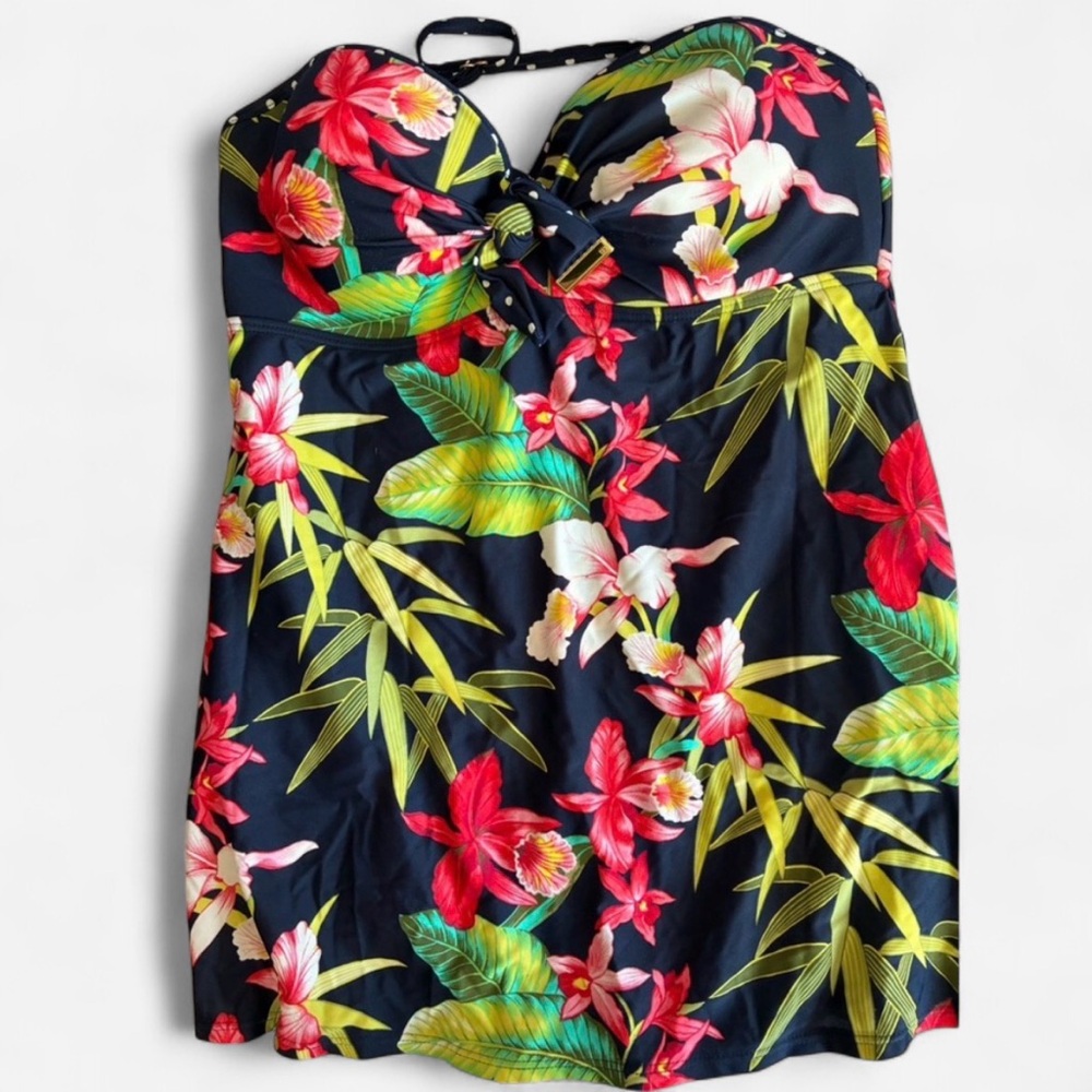 Tommy Hilfiger Swimsuit Navy Floral One piece US12